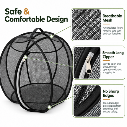 DIDOSHE Pop-Up Mesh Cat Playpen