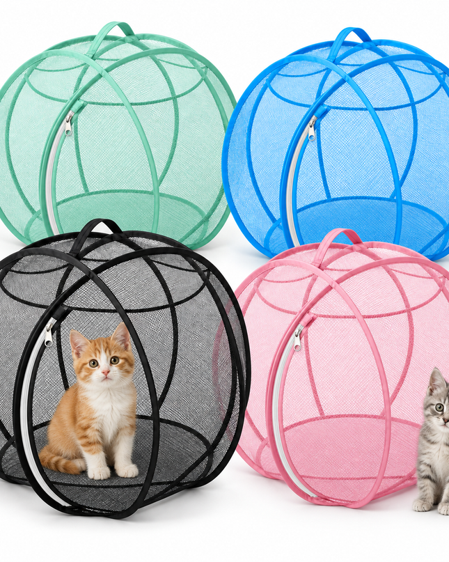 DIDOSHE Pop-Up Mesh Cat Playpen