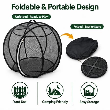 DIDOSHE Pop-Up Mesh Cat Playpen