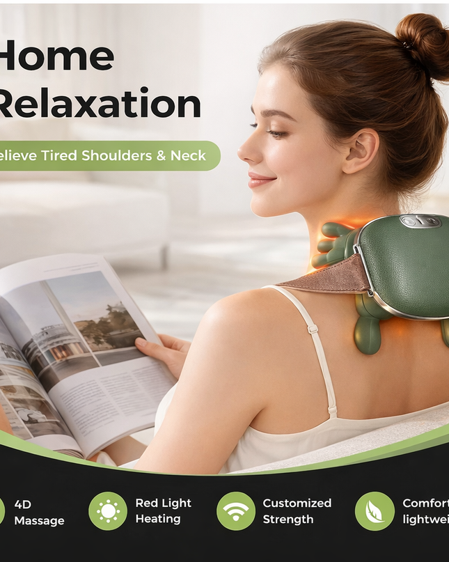 DIDOSHE CALMORA™ 4D Beheizbares Nacken- und Schultermassagegerät