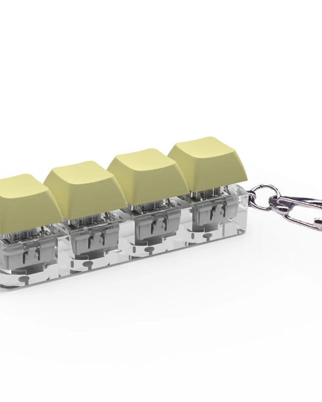 Mechanische Tastatur mit 4 Tasten, Fidget-Schlüsselanhänger, Spielzeug 
