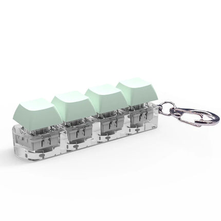 4 Keys Button Keycap Fidget Keychain Toys Mechanical Keyboard