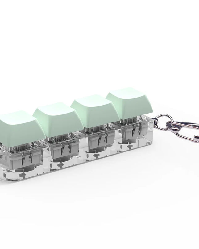 Mechanische Tastatur mit 4 Tasten, Fidget-Schlüsselanhänger, Spielzeug 