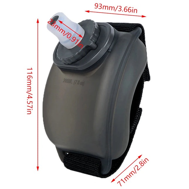 200 ml Mini-Lauf-Handgelenk-Trinkflasche, weiche Flasche für Marathon, Radfahren, Fitness, Klettern 