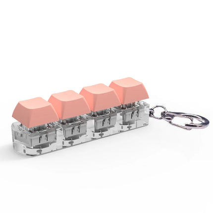 4 Keys Button Keycap Fidget Keychain Toys Mechanical Keyboard