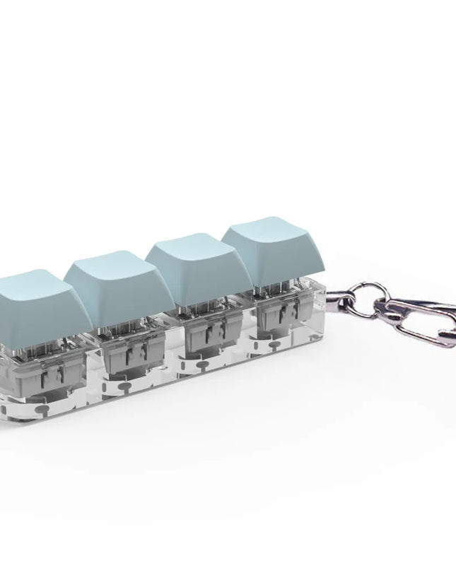 Mechanische Tastatur mit 4 Tasten, Fidget-Schlüsselanhänger, Spielzeug 