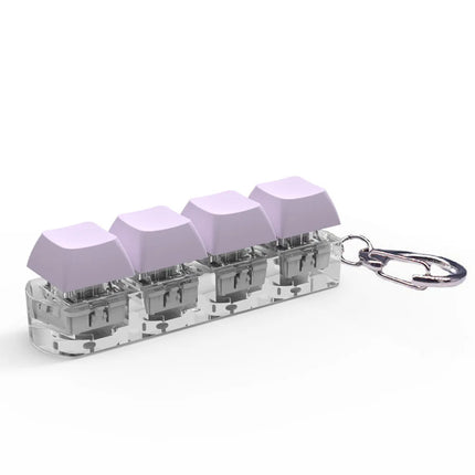 4 Keys Button Keycap Fidget Keychain Toys Mechanical Keyboard
