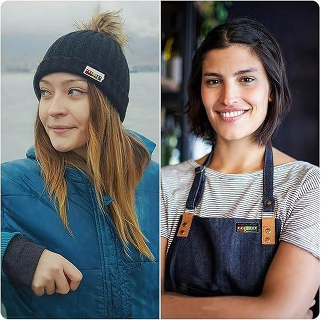 Social Battery Pin - 2 Pack Slider Pins for Introverts, Funny Interactive Mood Pins for Jackets & Backpacks - Novelty Cowboy Accessories for Men, Cute Gifts for Girlfriend, Wife, Her [Novelty Accessories]