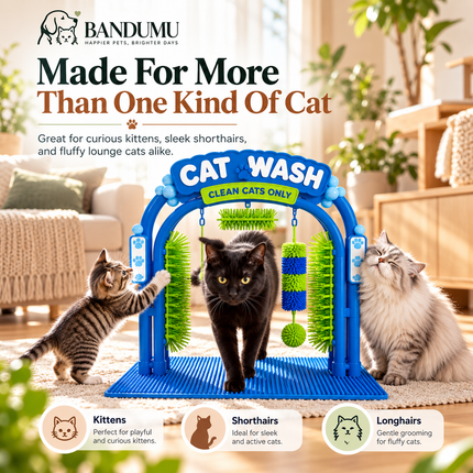 DIDOSHE Cat Wash™ | Self-Grooming & Play Station