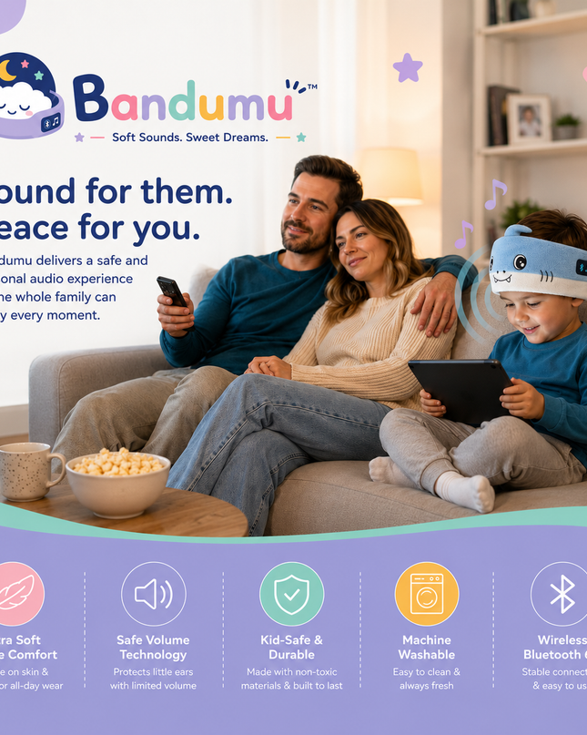 Bandumu™ Kids Bluetooth Headband