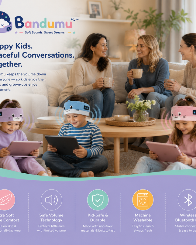 Bandumu™ Kids Bluetooth Headband