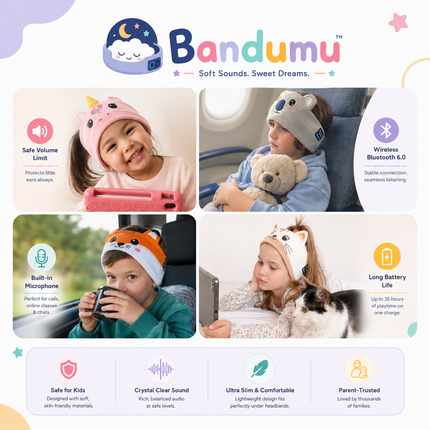 Bandumu™ Kids Bluetooth Headband
