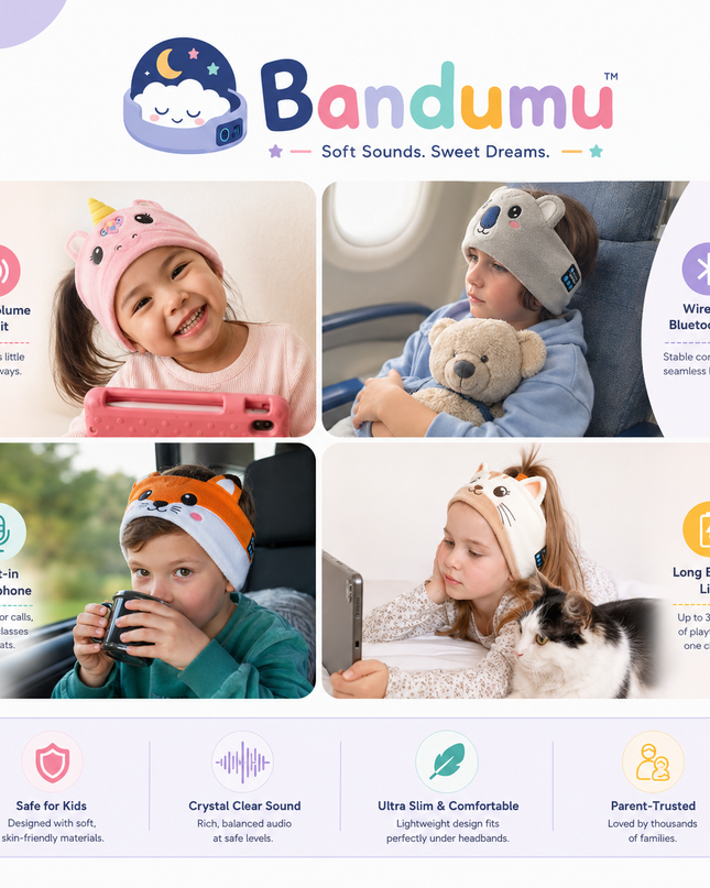Bandumu™ Kids Bluetooth Headband