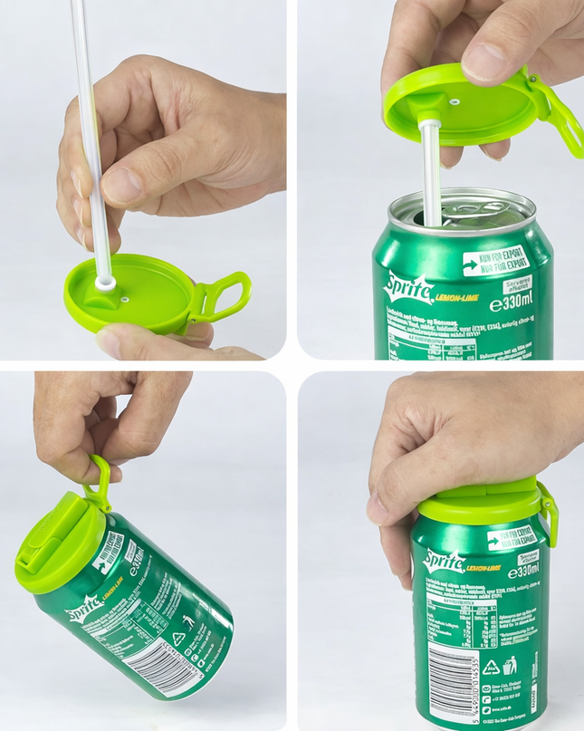 DIDOSHE SlipCap™ Turn Any Can Into a Spill-Free Bottle